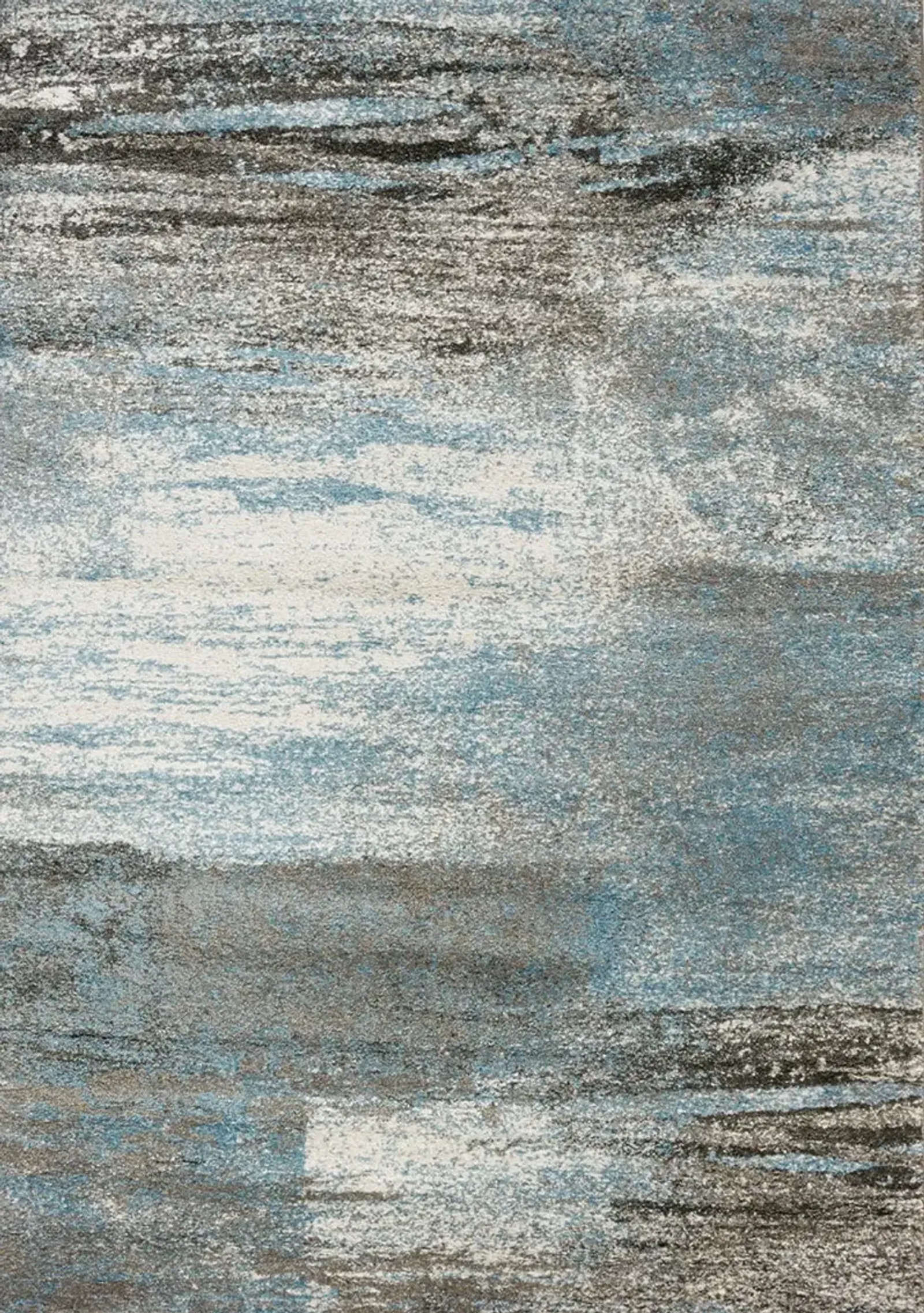 Breeze 5 x 8 Gray and Blue Area Rug