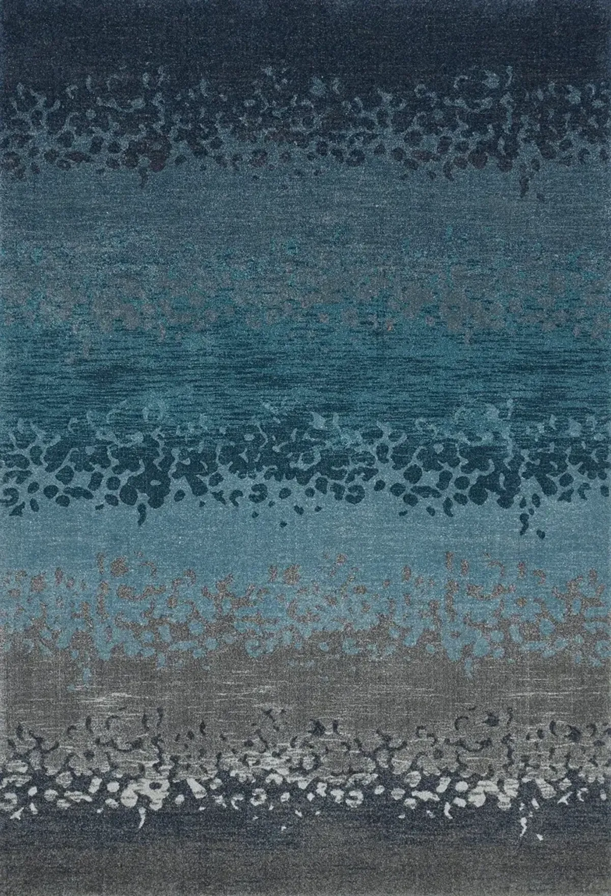 Geneva 8 x 11 Ombre Blue and Gray Area Rug