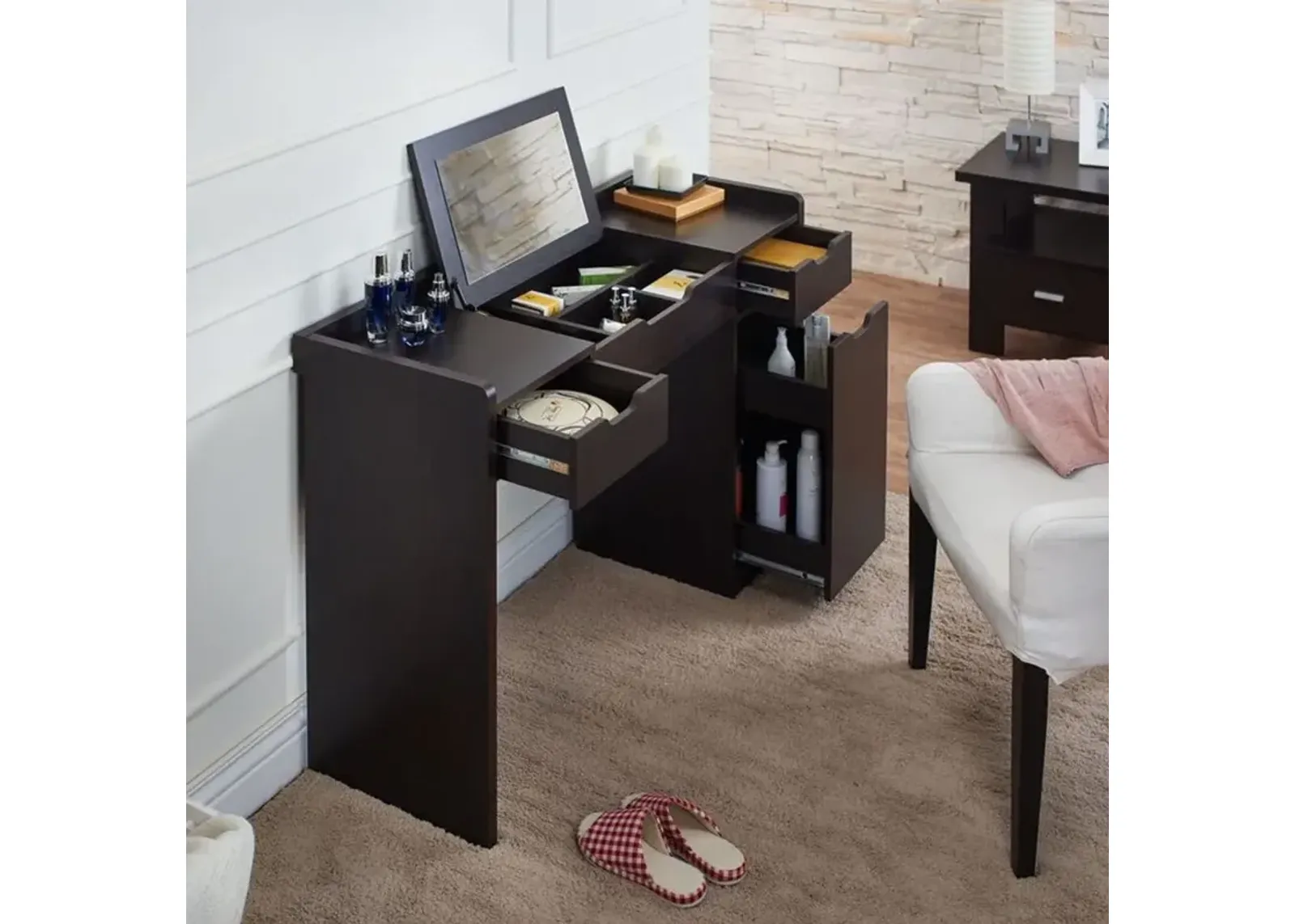 Contemporary Storage Vanity - Liliana