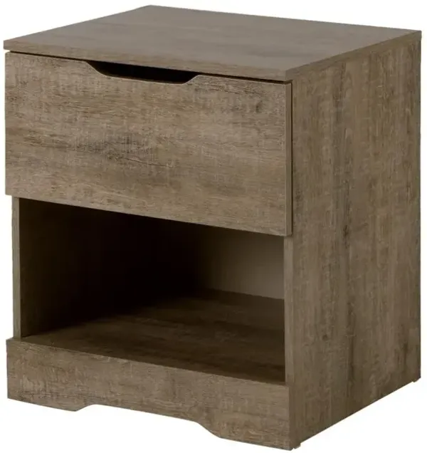 Weathered Oak 1-Drawer Nightstand - Holland