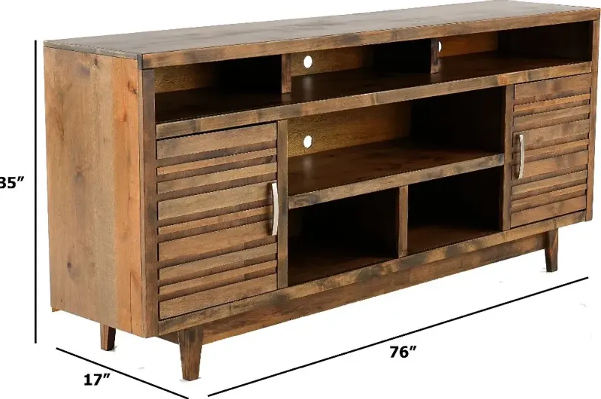 Avondale Charcoal Brown 76" TV Stand