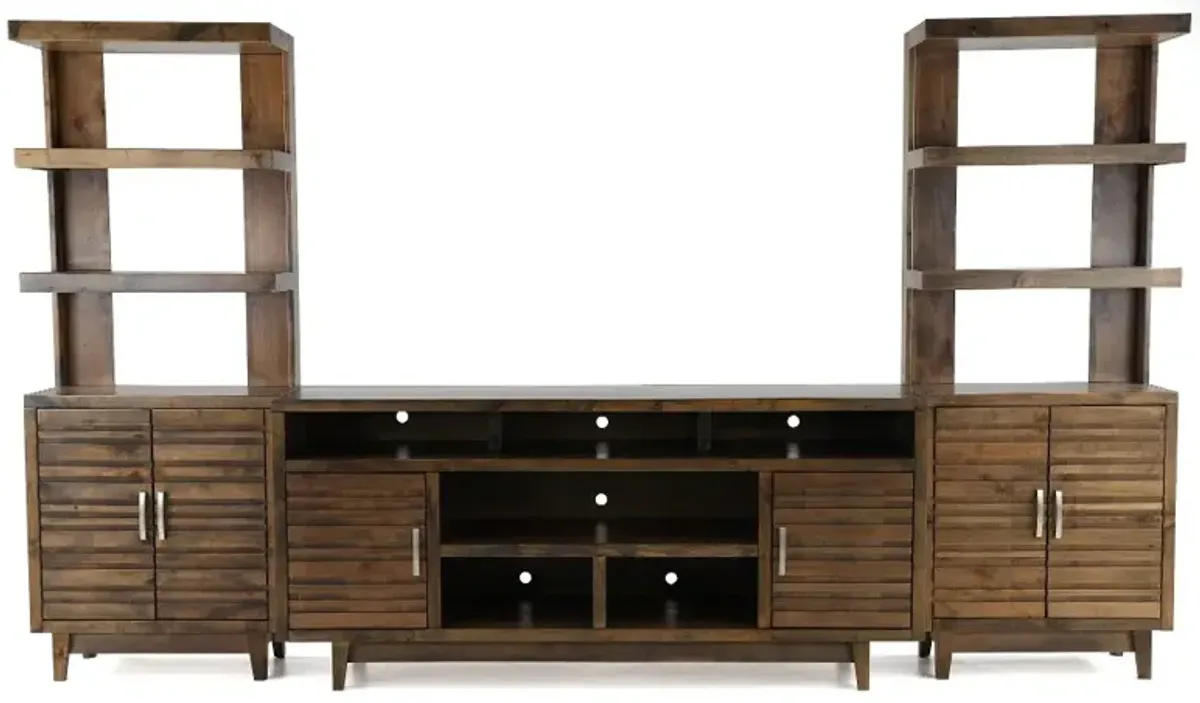 Avondale Varied Brown 3 Piece 76" Entertainment Center