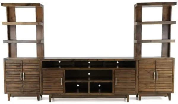 Avondale Brown 3 Piece 76" Entertainment Center