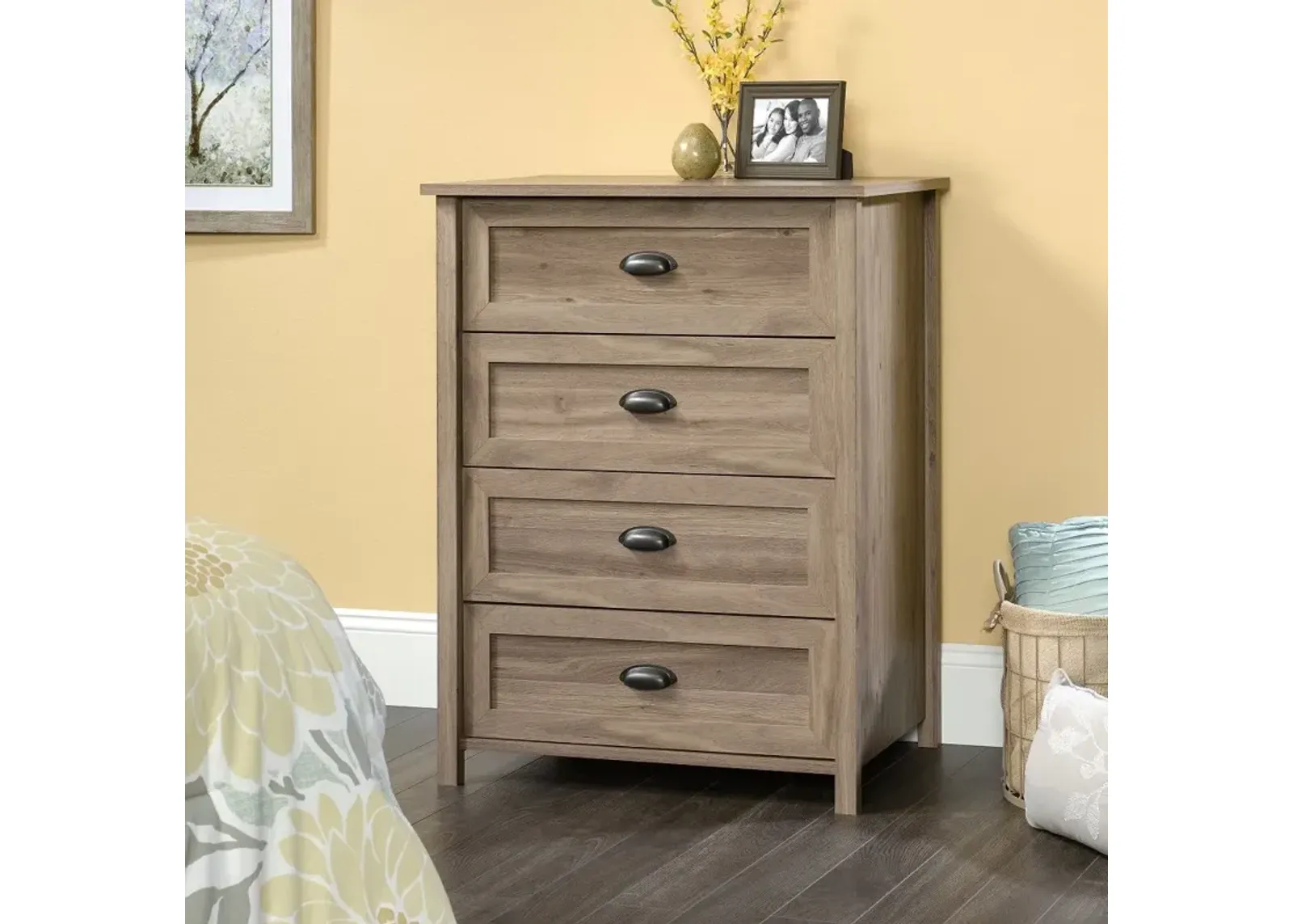 Salt Oak 4-Drawer Chest - County Line