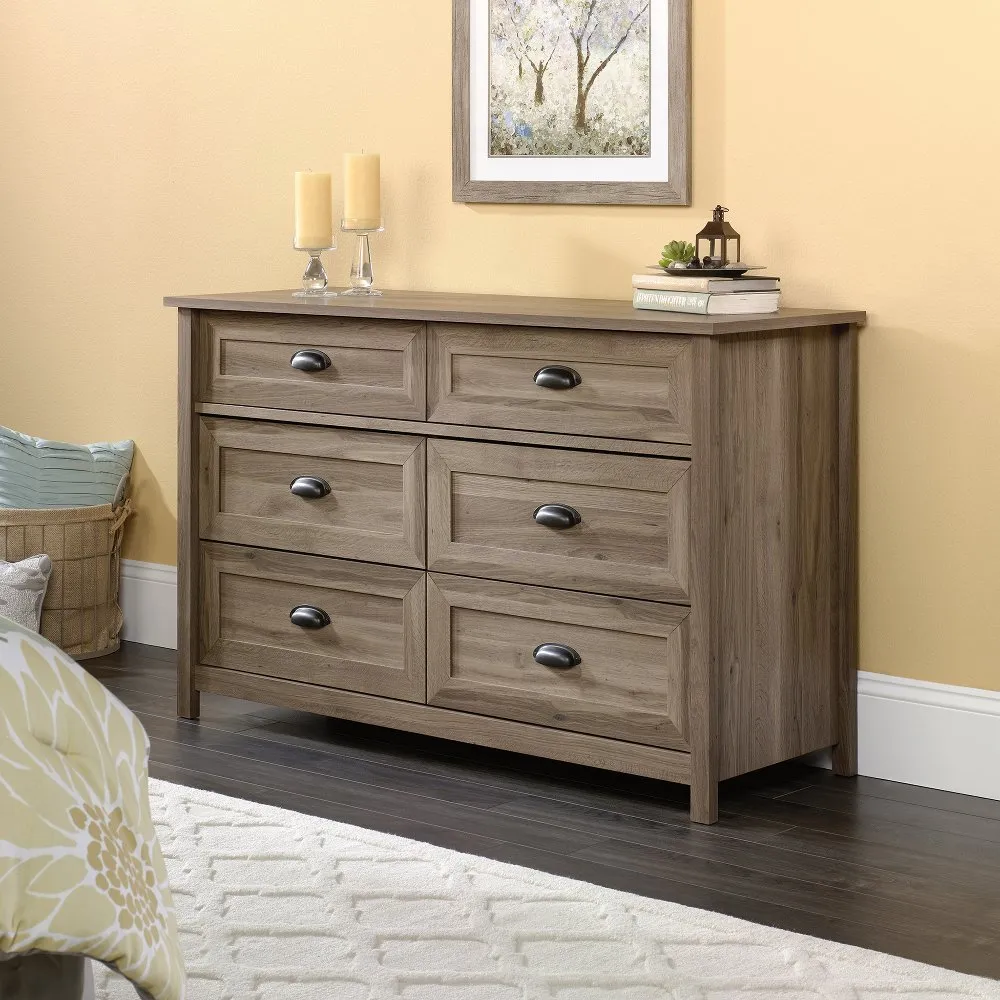 Salt Oak 6-Drawer Dresser - County Line