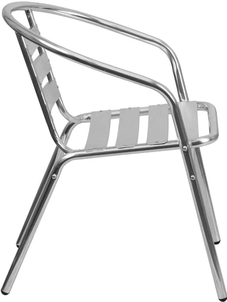 Aluminum Slatback Stack Chair