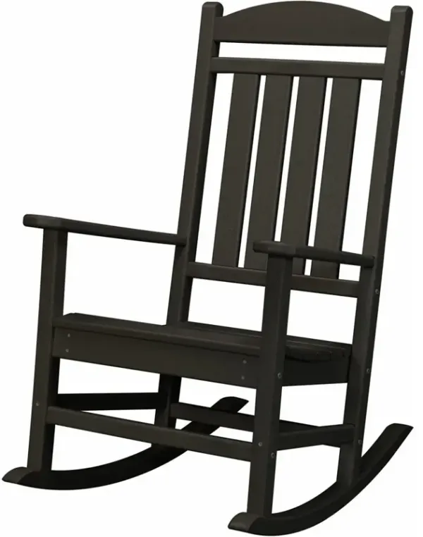 Black Outdoor Porch Rocker