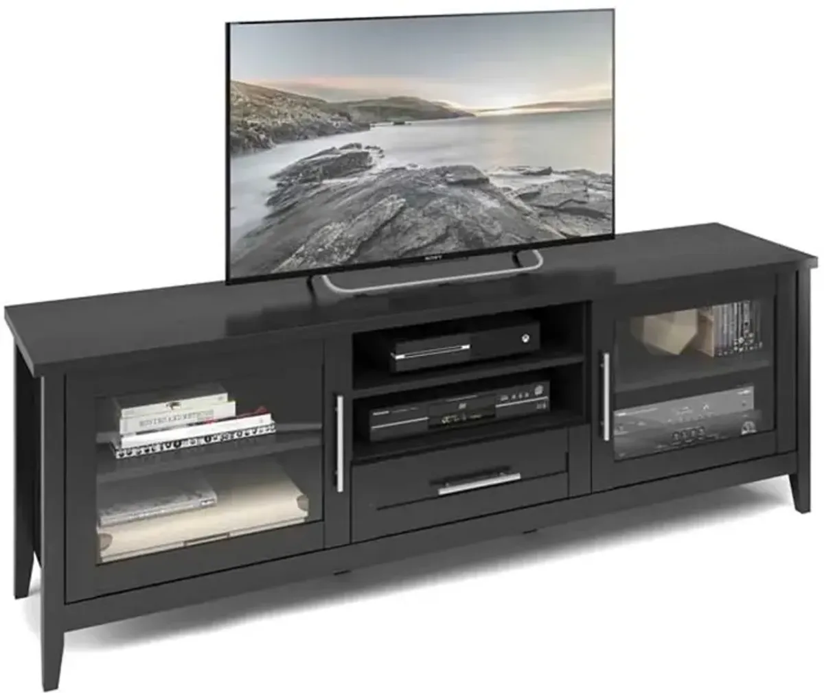 Black Extra Wide 70" TV Stand