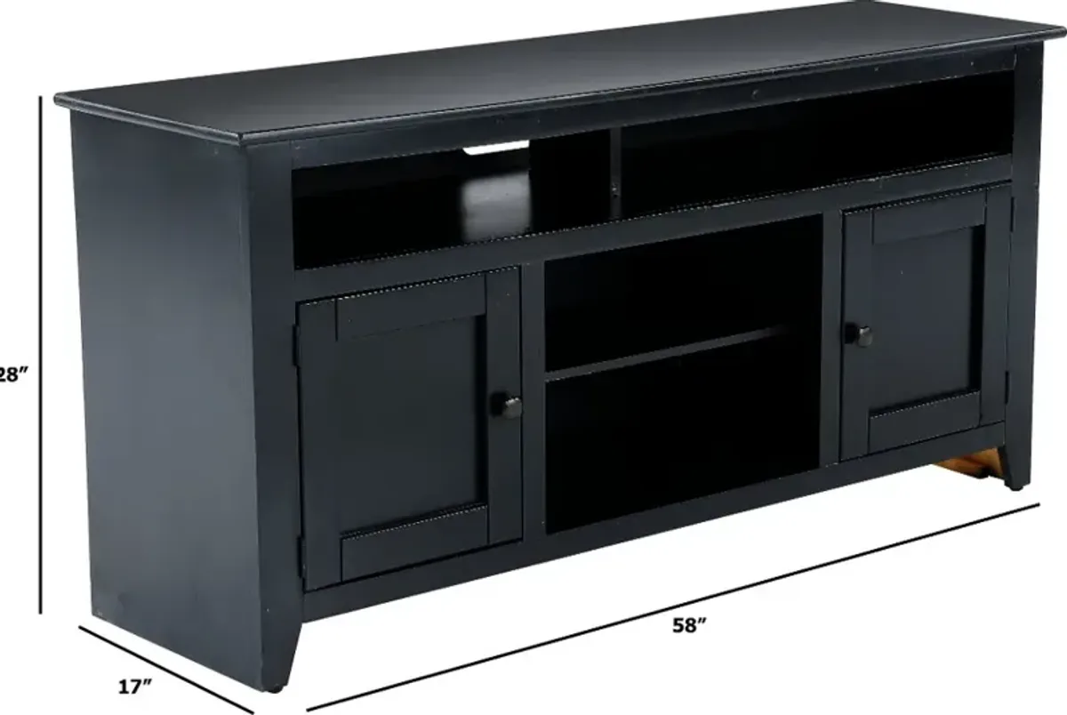 Rio Bravo Black 58" TV Stand