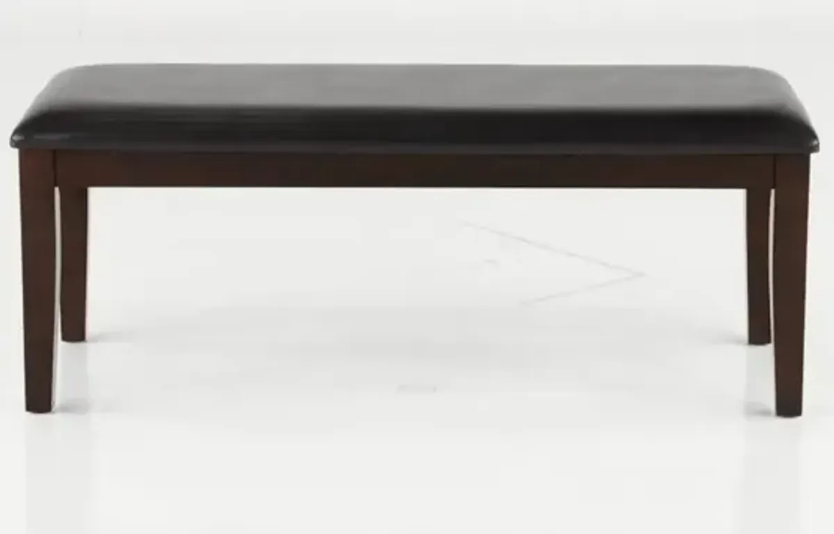 Brent Dark Cherry Dining Bench