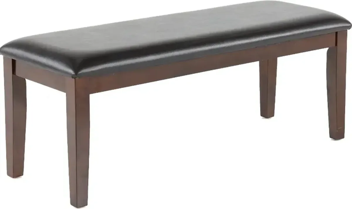 Brent Dark Cherry Dining Bench