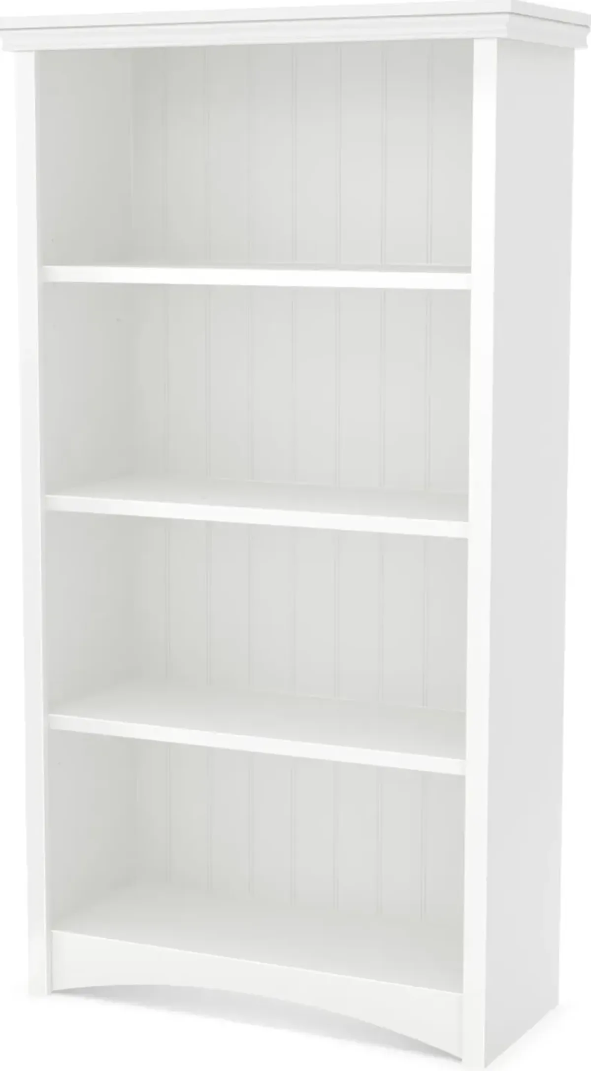 Artwork White 4-Shelf Bookcase - South Shore