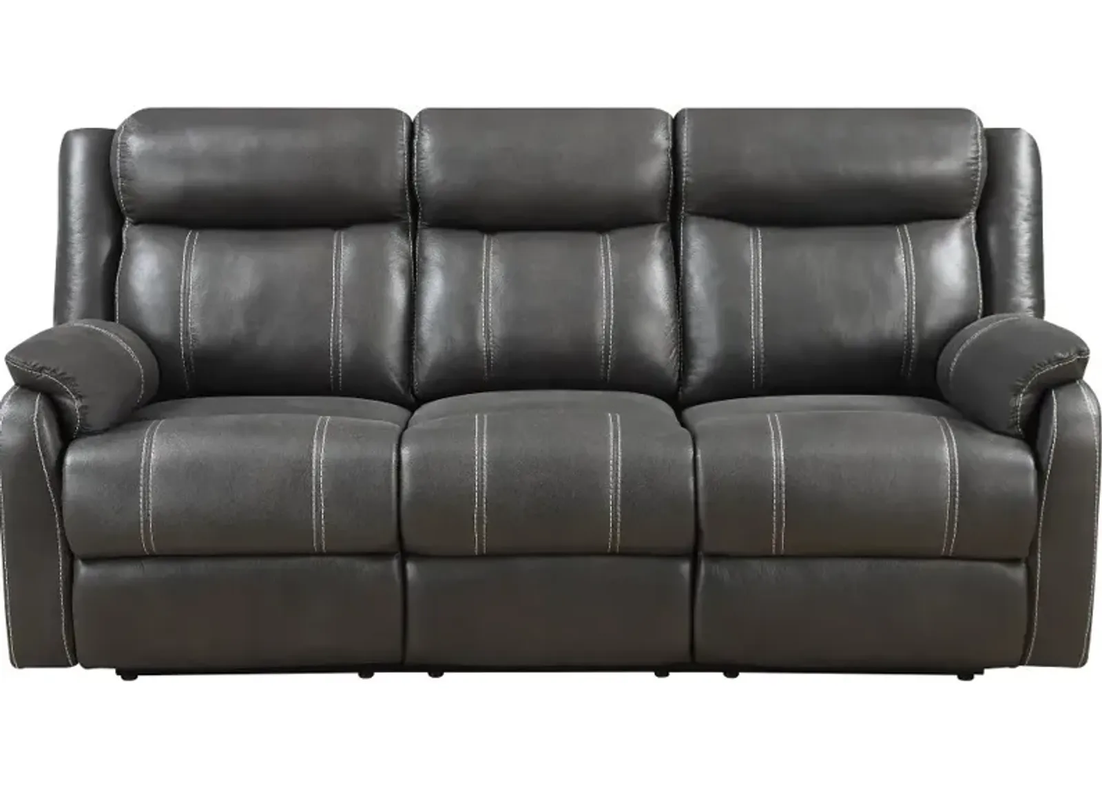 Domino Gray Dual Reclining Sofa