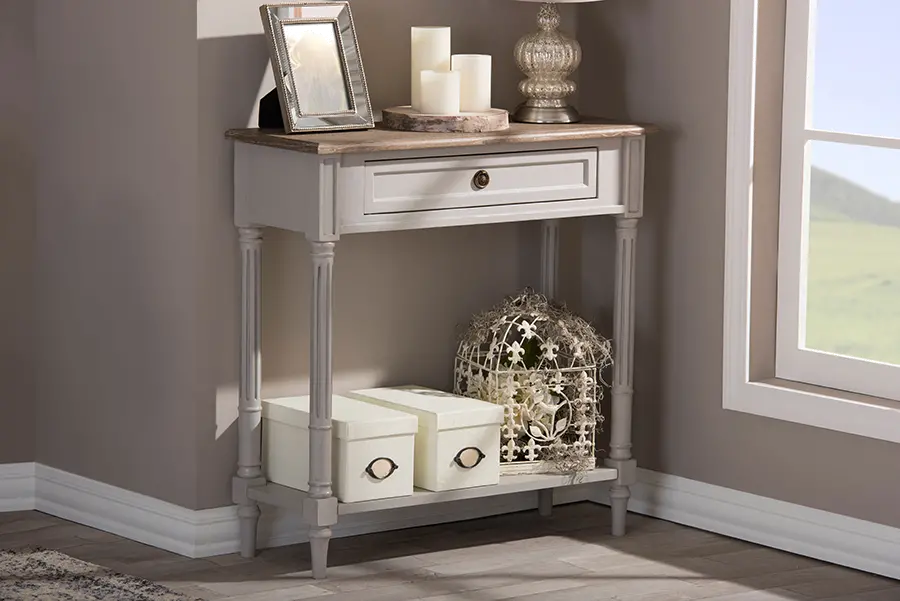 Rustic French Country Accent Table - Edouard