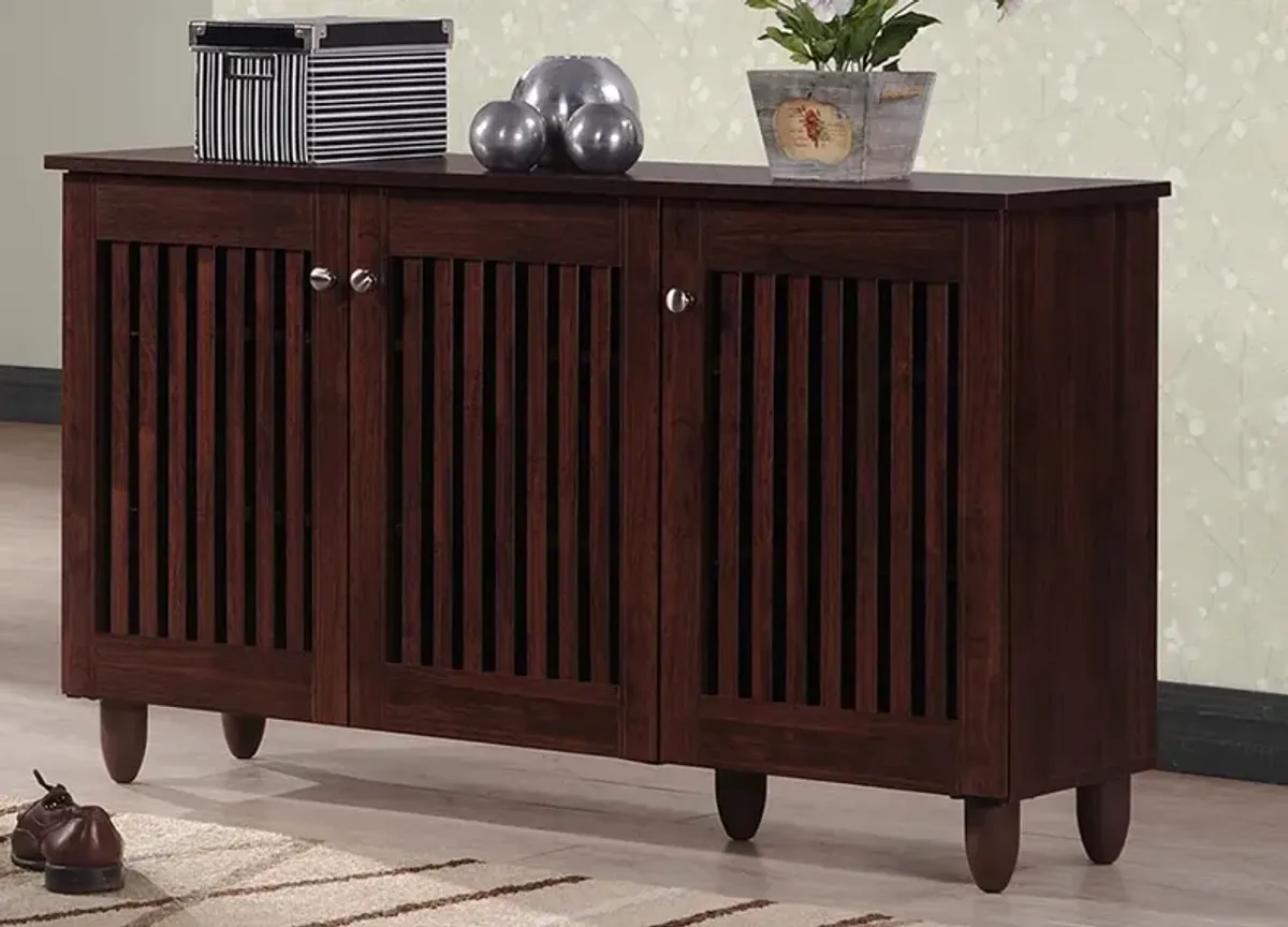 Brown Shoe Cabinet - Fernanda