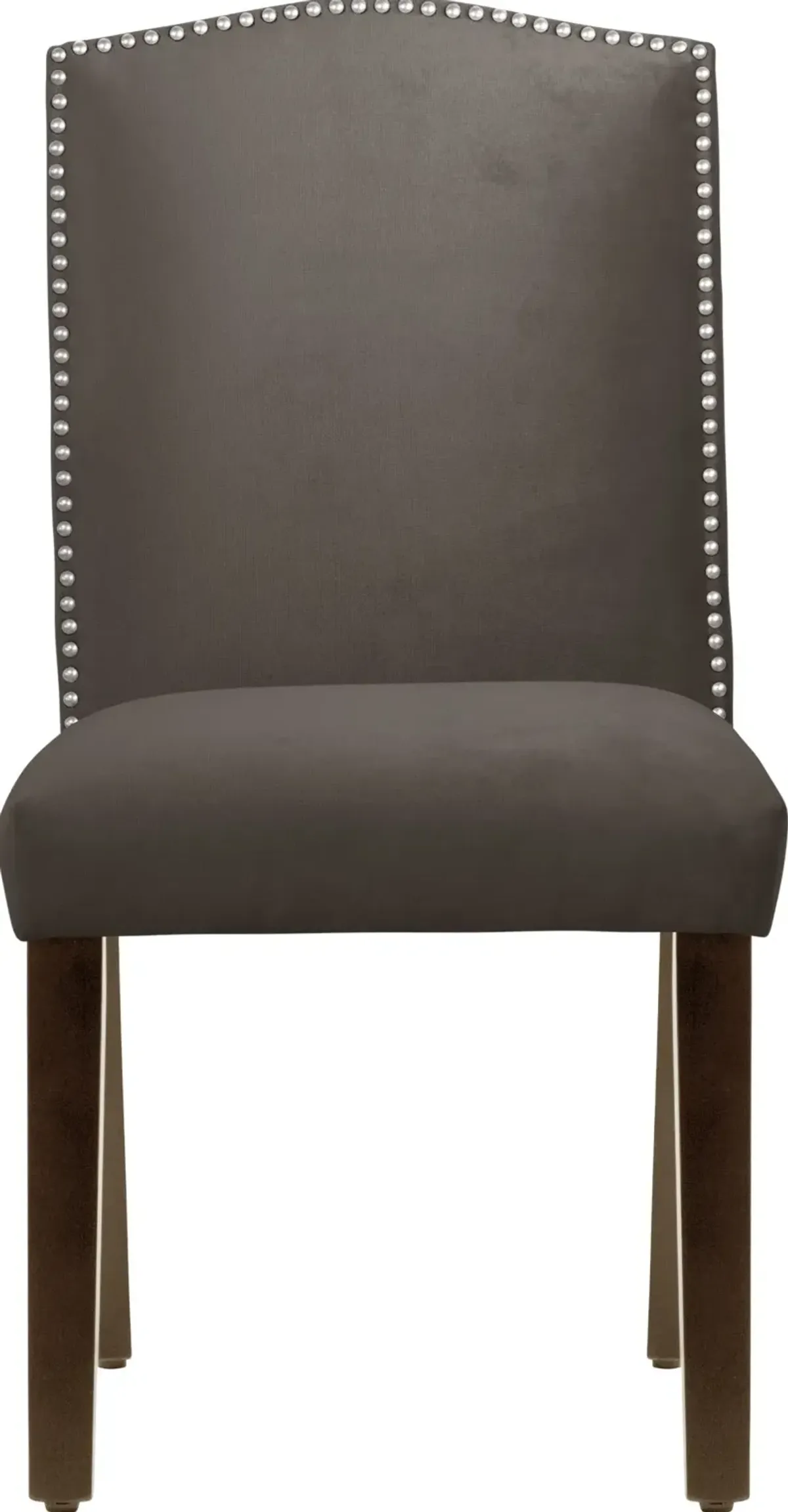 Reese Dark Brown Nail Button Back Dining Chair- Skyline Furniture