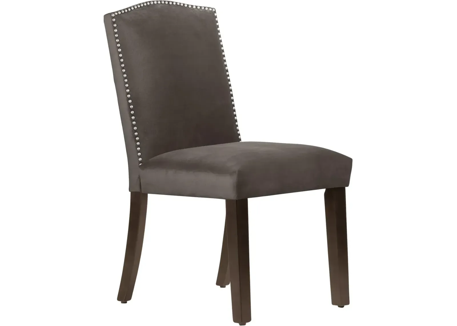 Reese Dark Brown Nail Button Back Dining Chair- Skyline Furniture