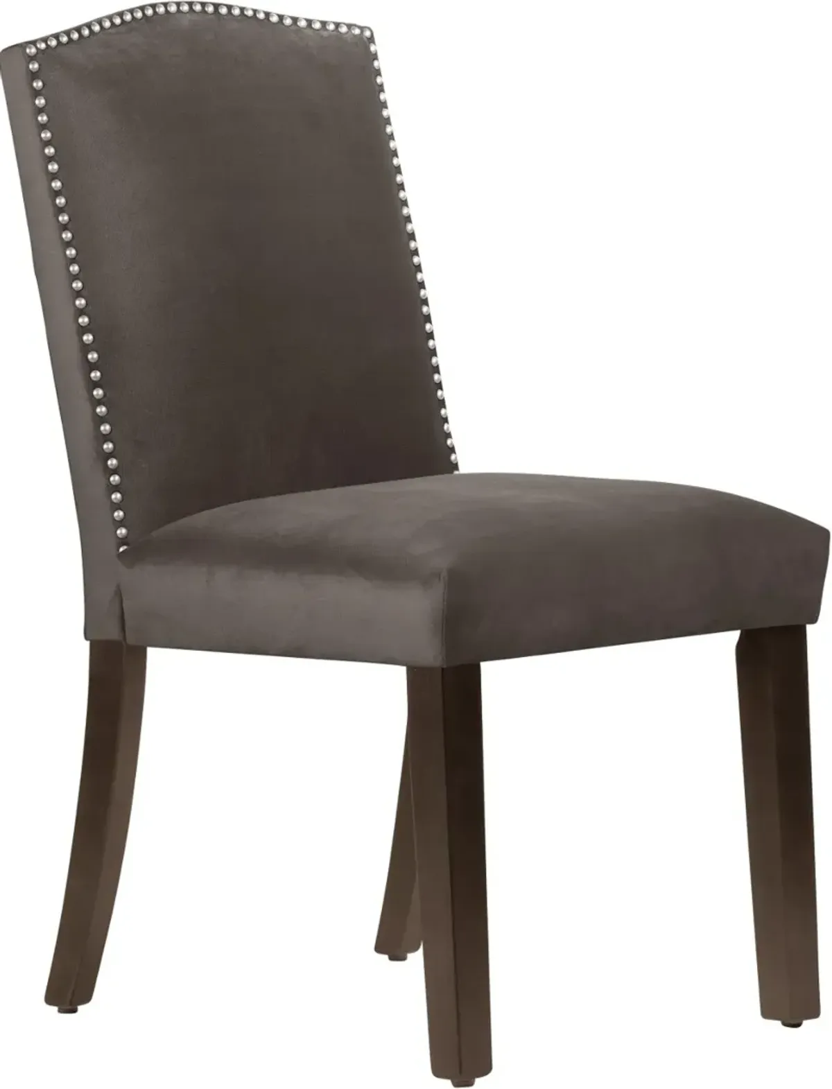 Reese Dark Brown Nail Button Back Dining Chair- Skyline Furniture