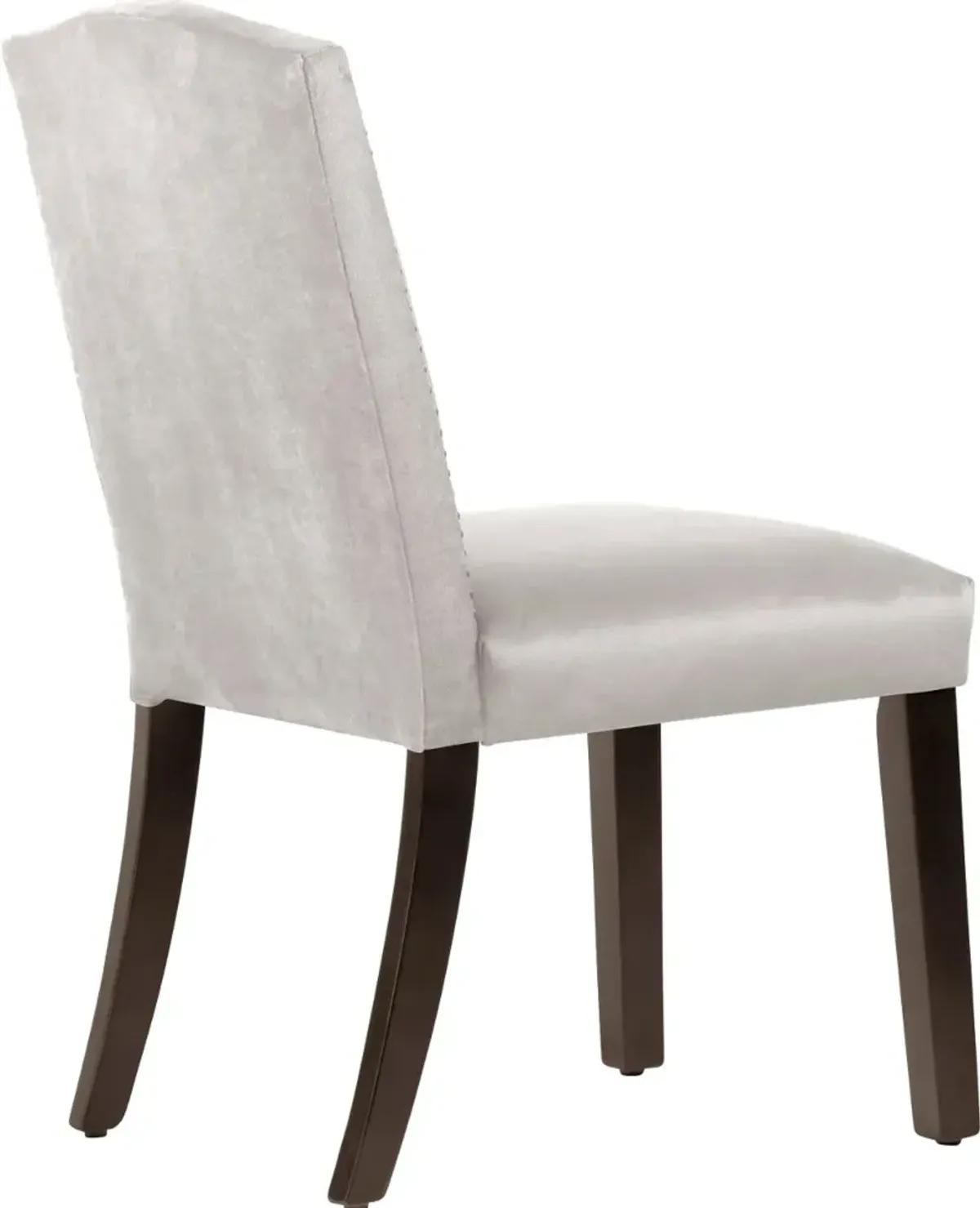 Reese Light Gray Nail Button Back Dining Chair- Skyline Furniture