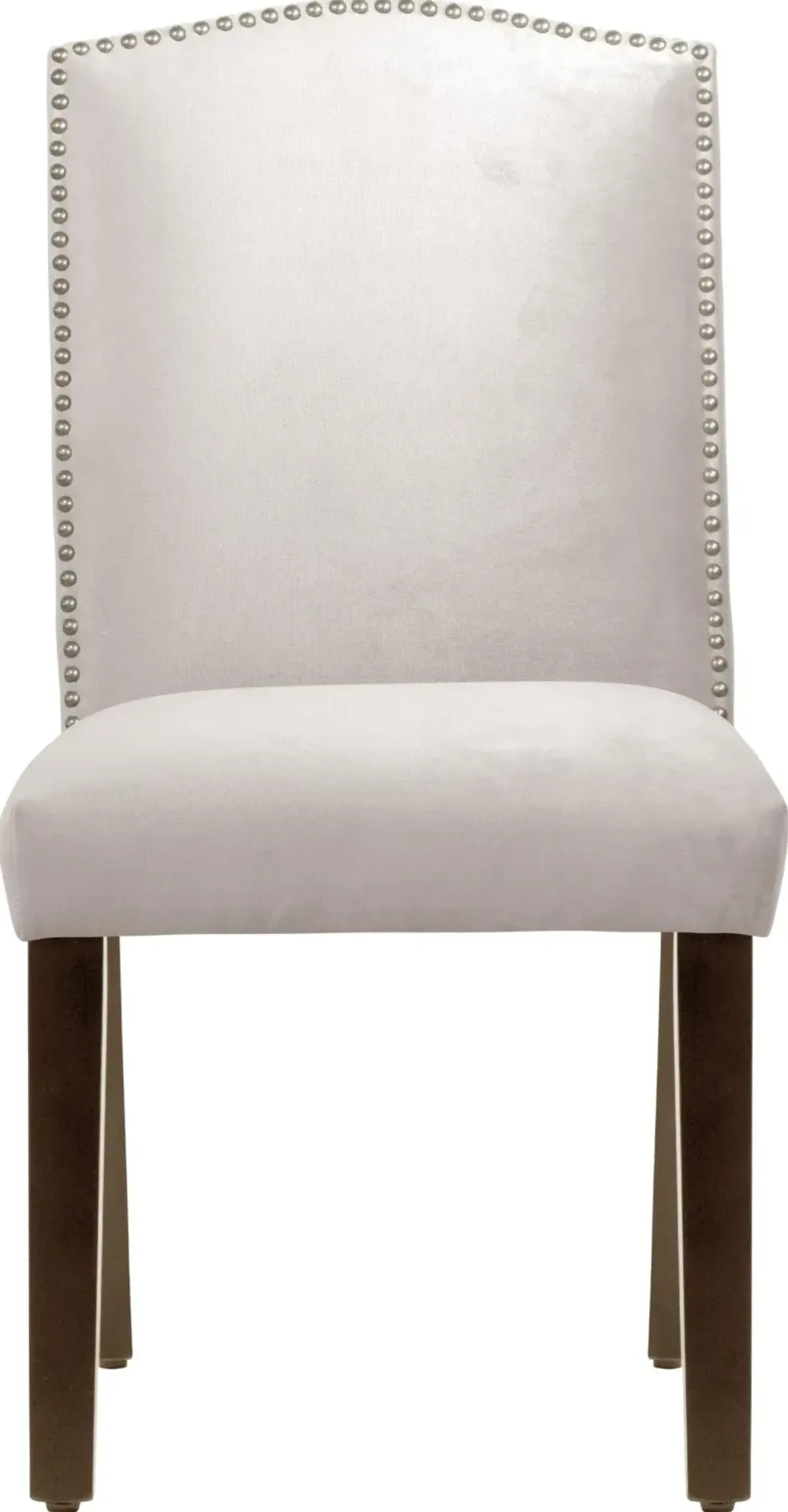 Reese Light Gray Nail Button Back Dining Chair- Skyline Furniture