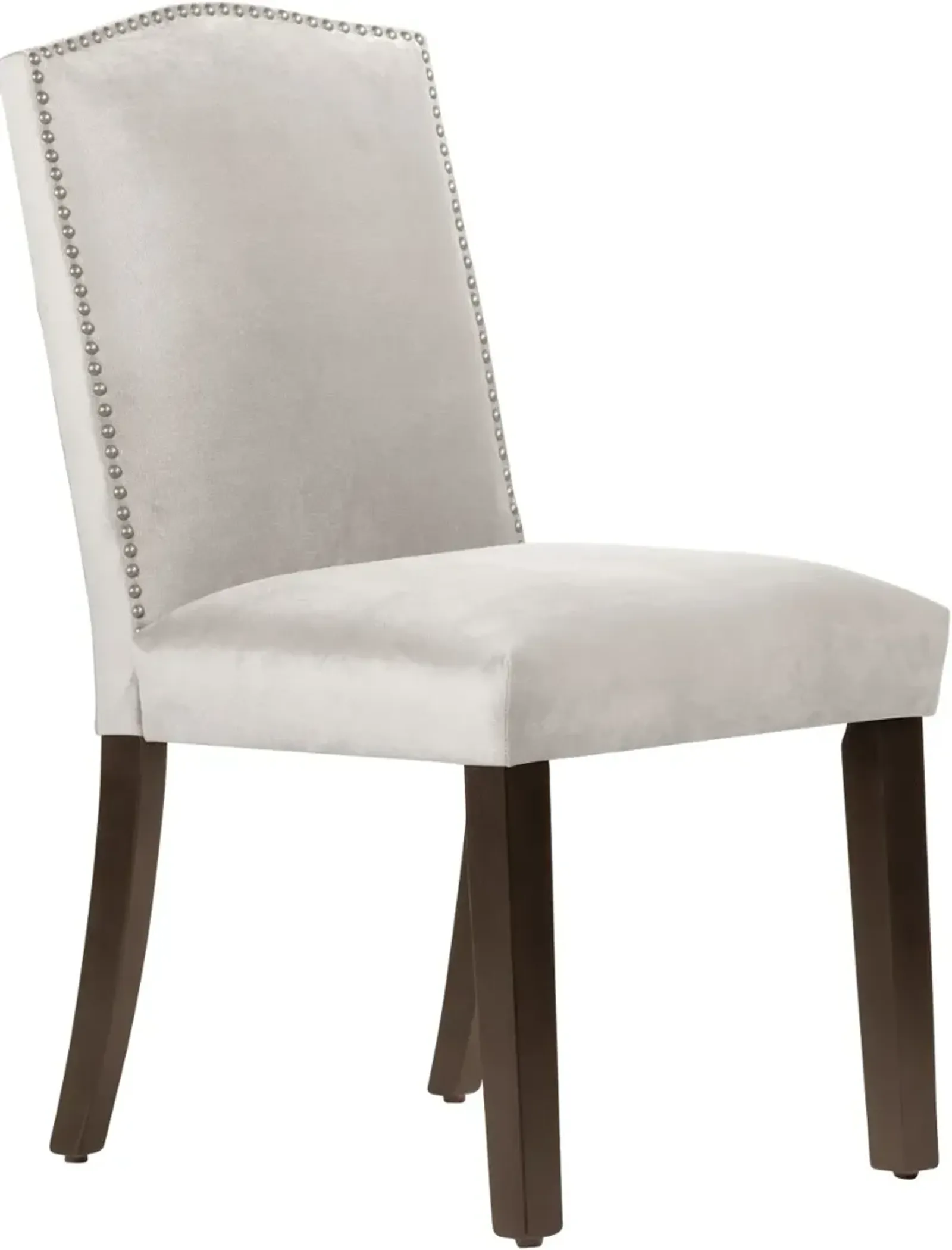 Reese Light Gray Nail Button Back Dining Chair- Skyline Furniture