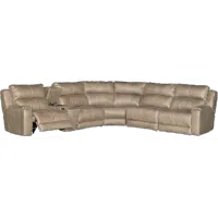 Dazzle Taupe 6 Piece Power Reclining Sectional