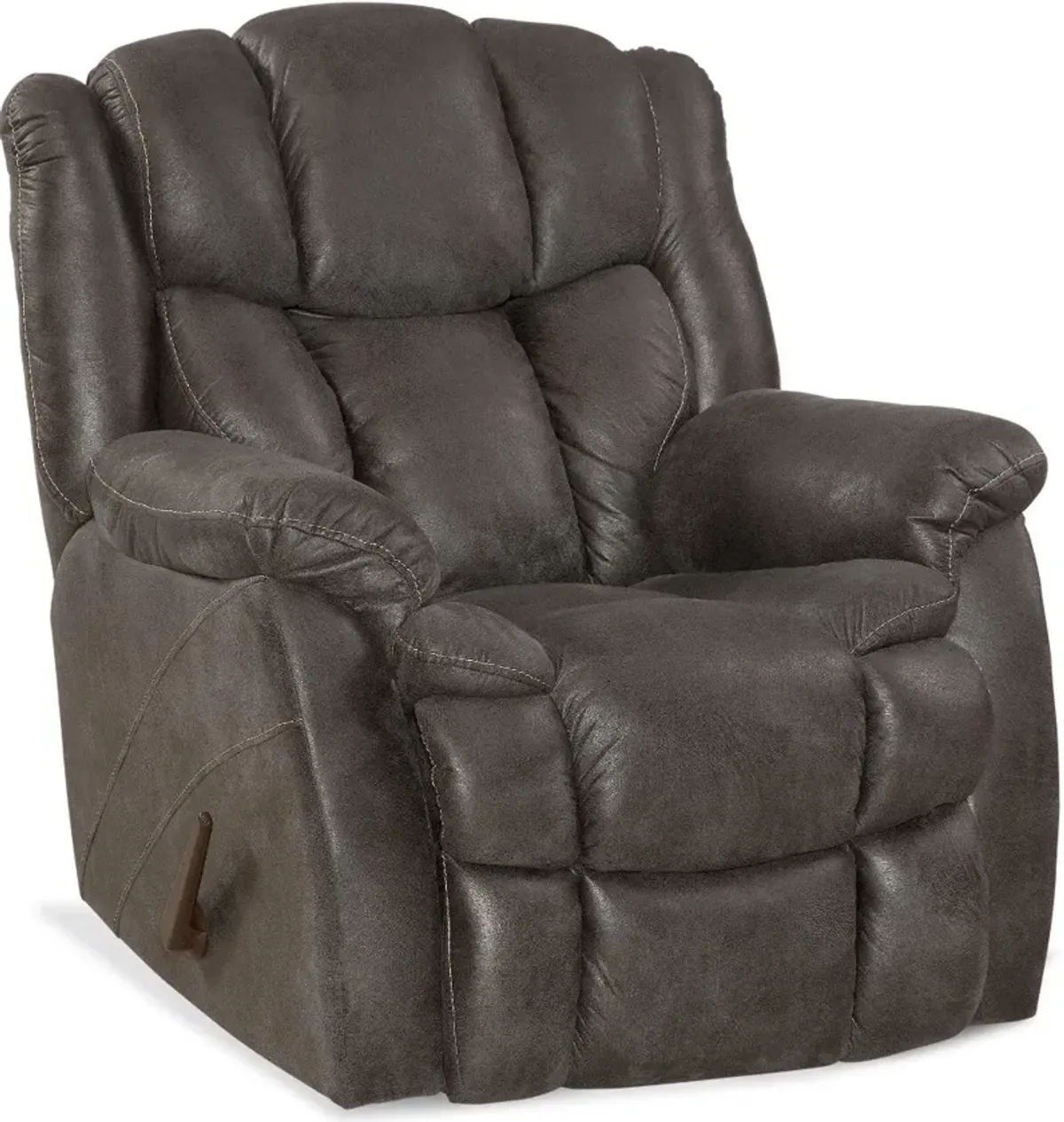 Renegade Gray Microfiber Rocker Recliner