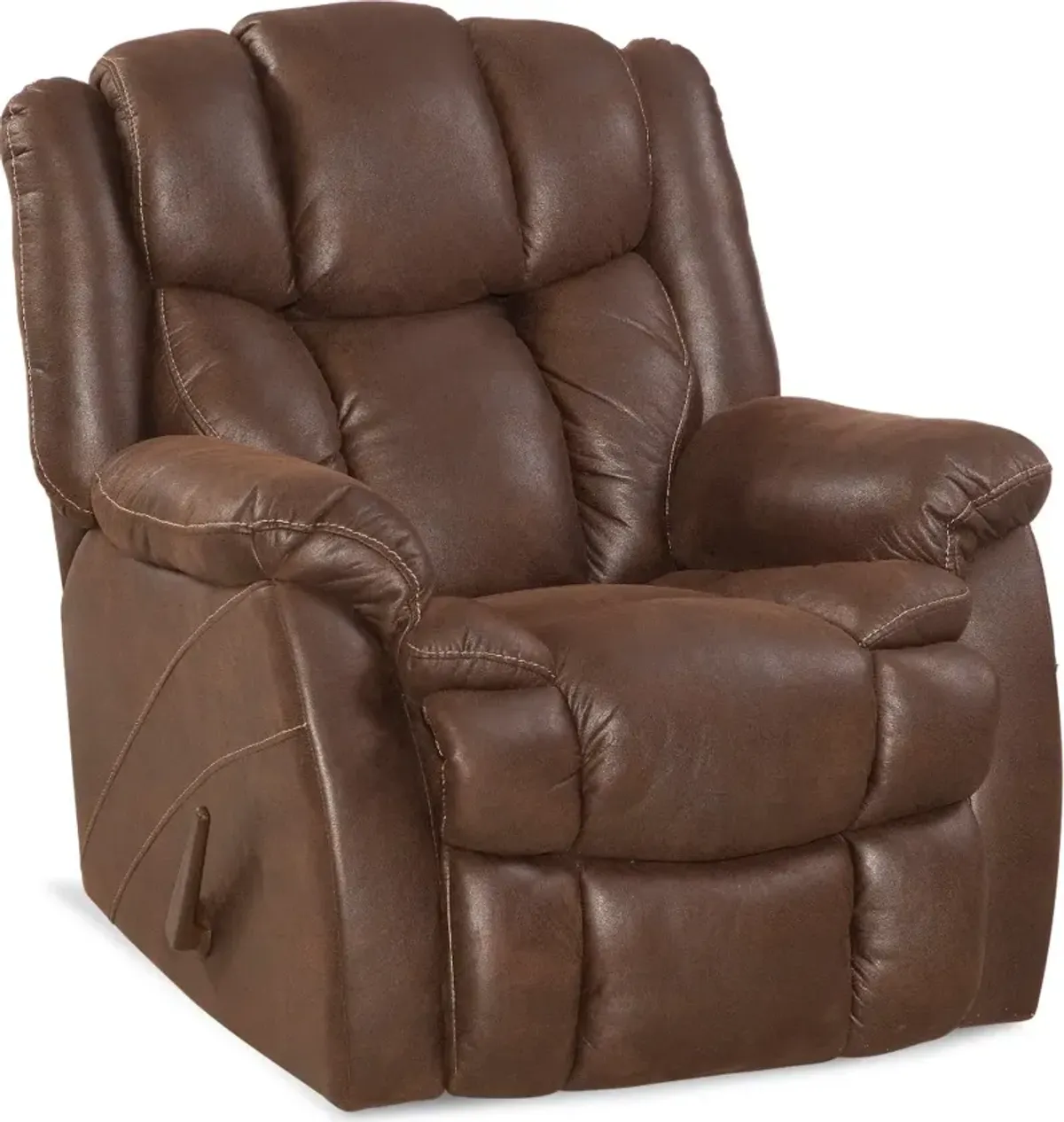 Renegade Chocolate Brown Microfiber Rocker Recliner