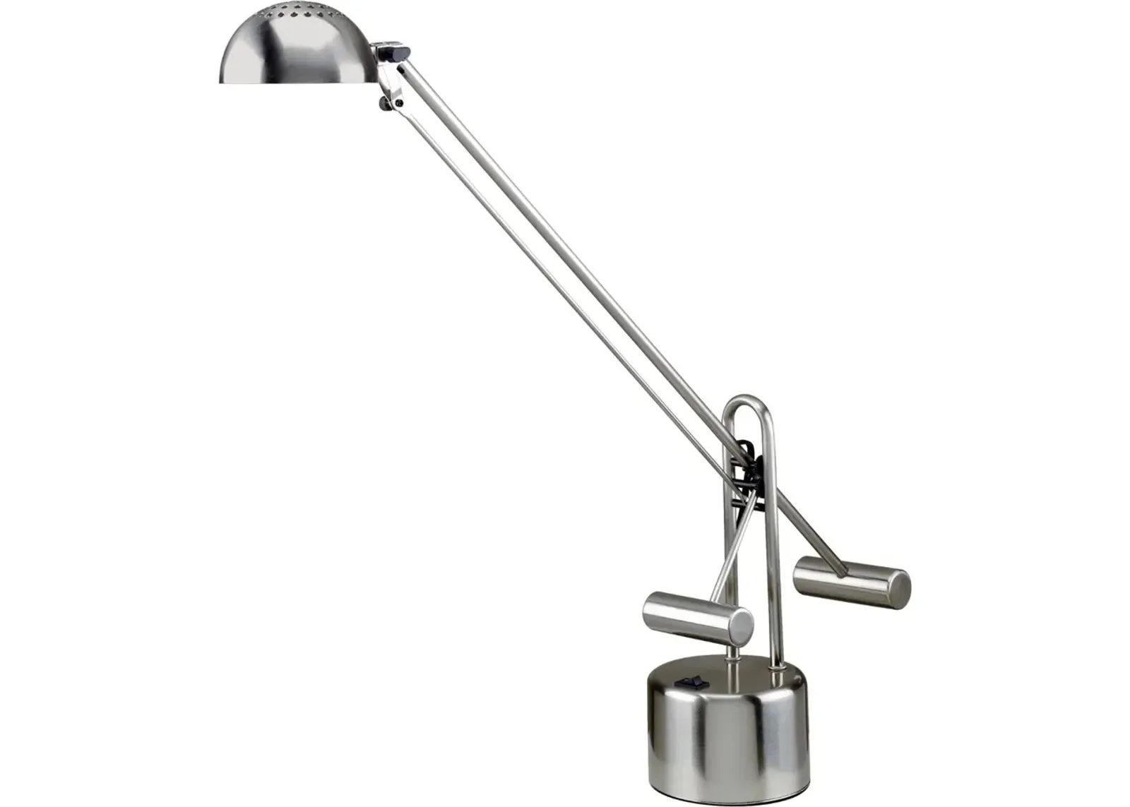 Polished Steel Halogen Desk Lamp