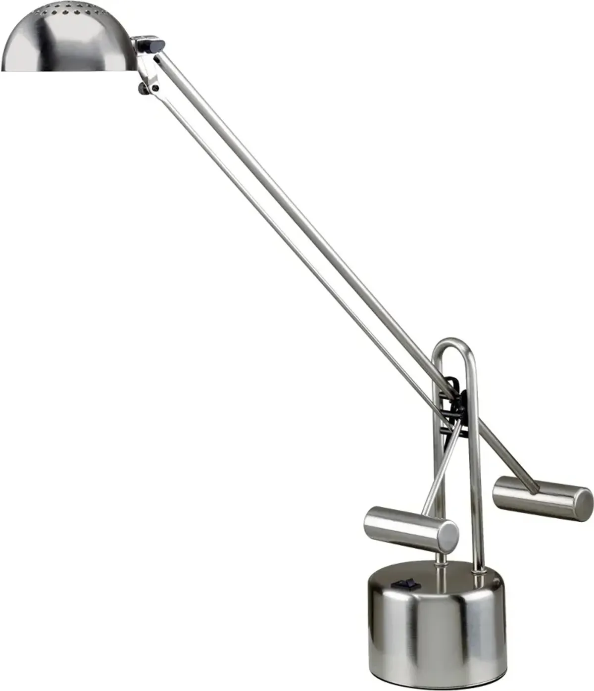 Polished Steel Halogen Desk Lamp