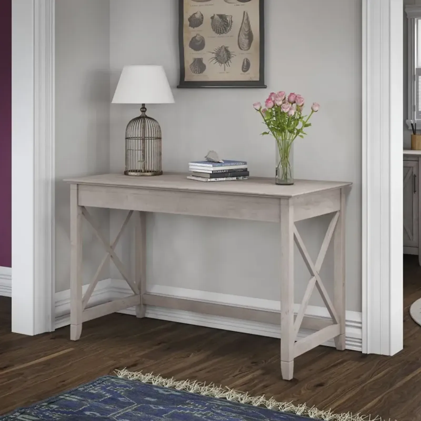 Gray 48 Inch Writing Desk - Bush Furniture