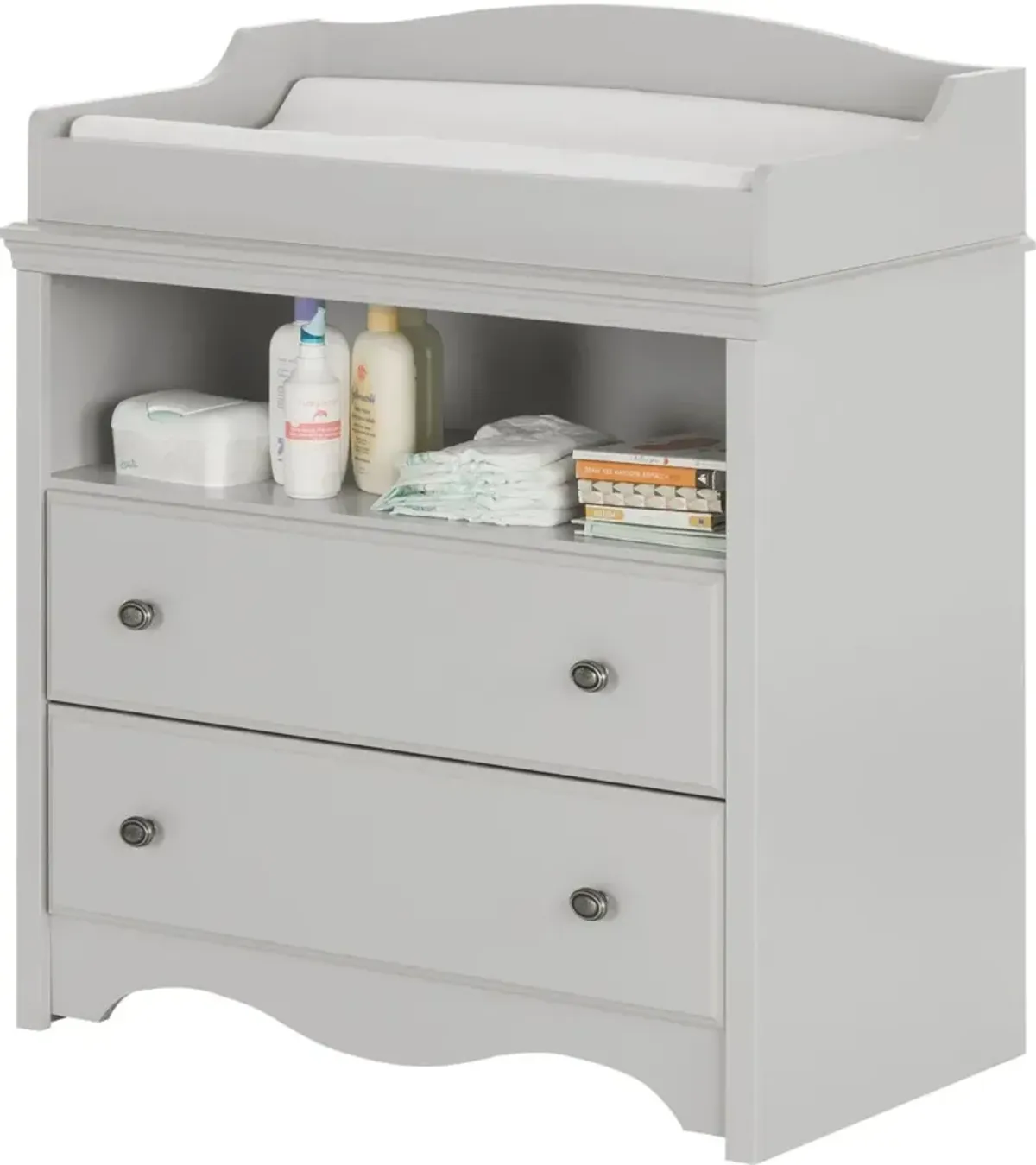 Angel Gray Changing Table with Drawers - South Shore