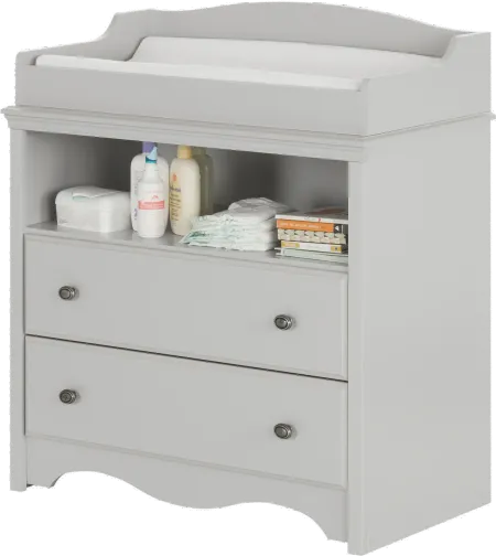 Angel Gray Changing Table with Drawers - South Shore