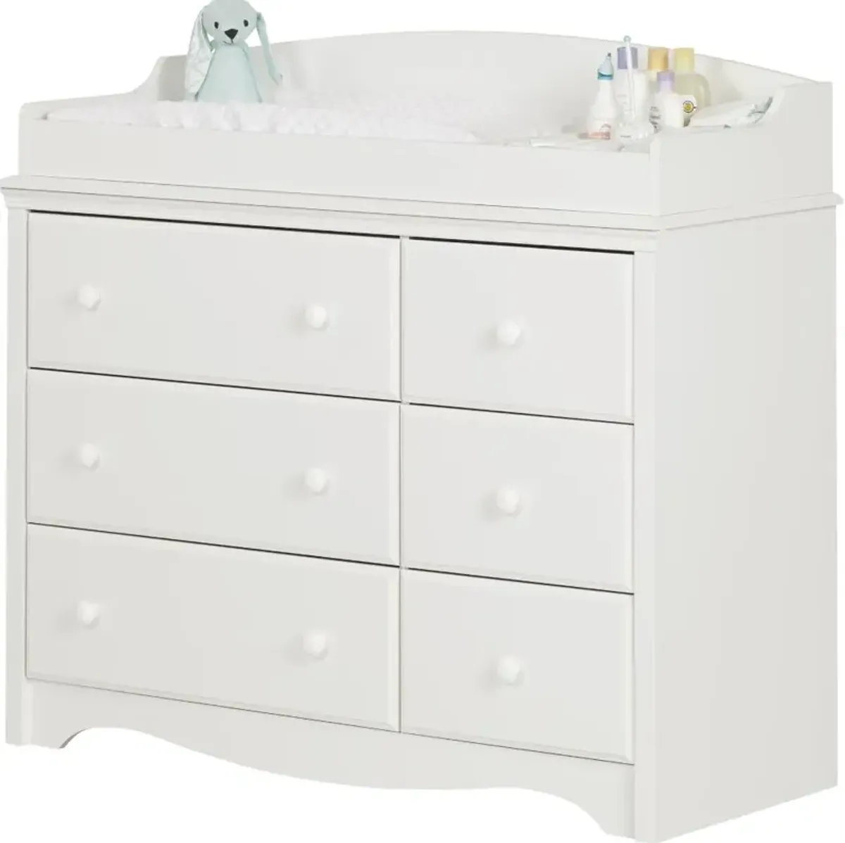 Angel White Changing Table Dresser - South Shore