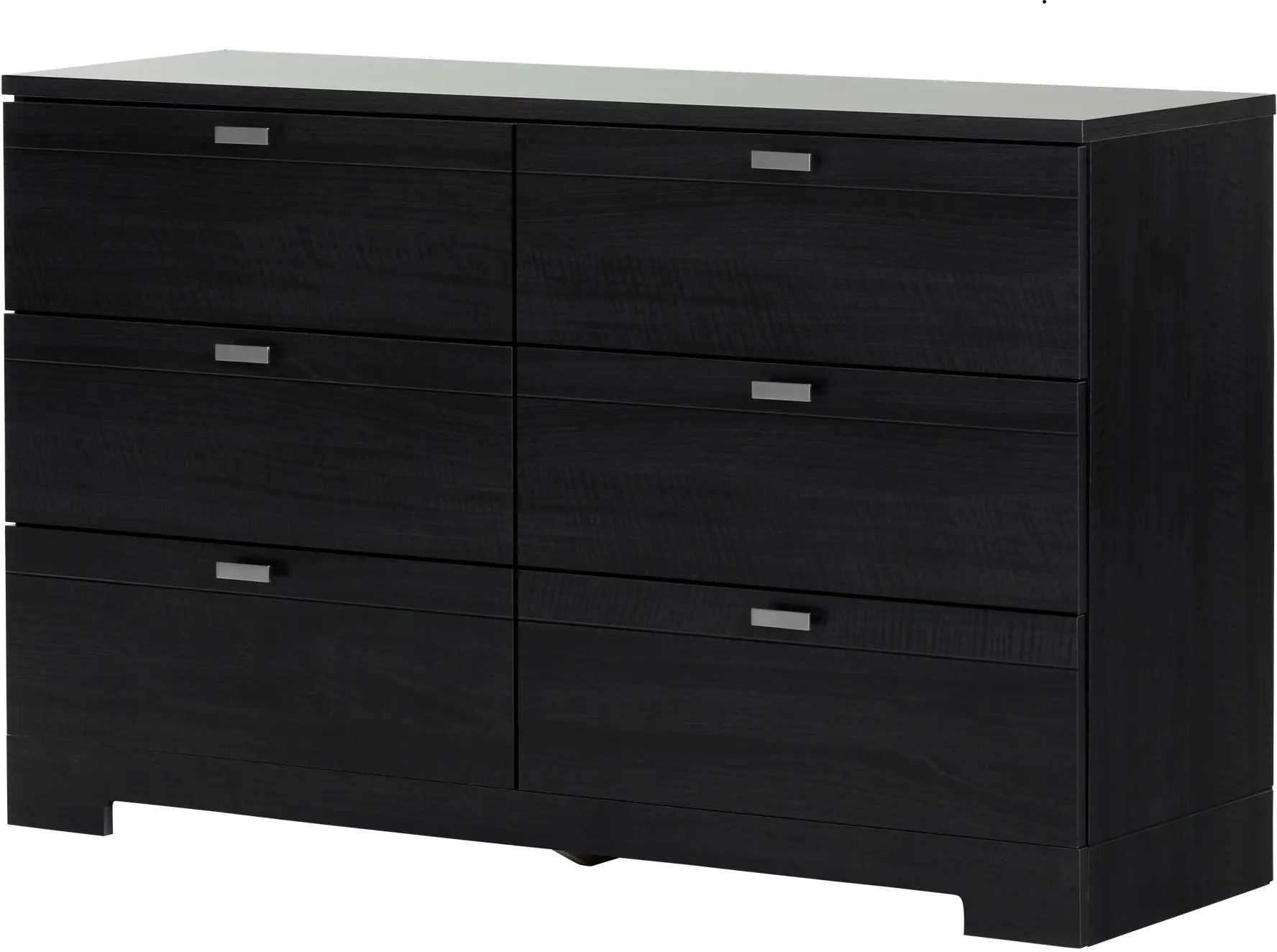 Reevo Black 6-Drawer Double Dresser - South Shore