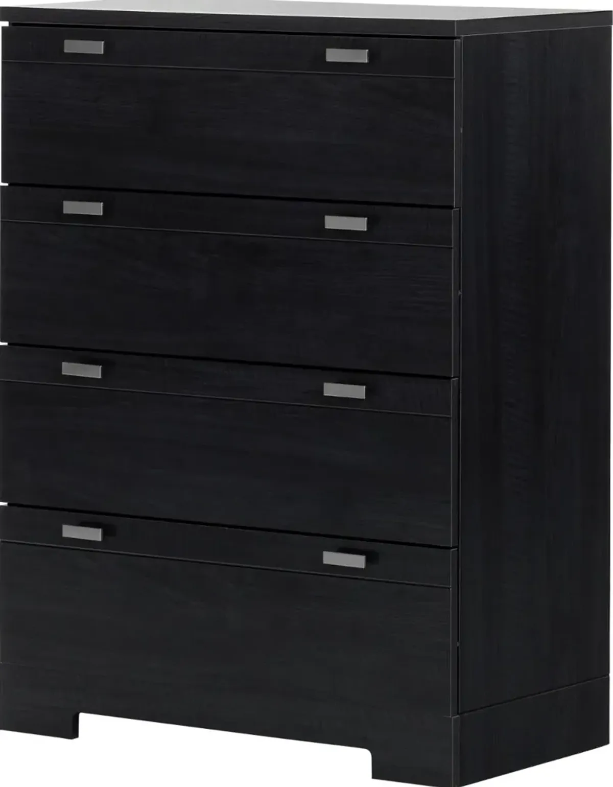 Reevo Black 4-Drawer Chest - South Shore