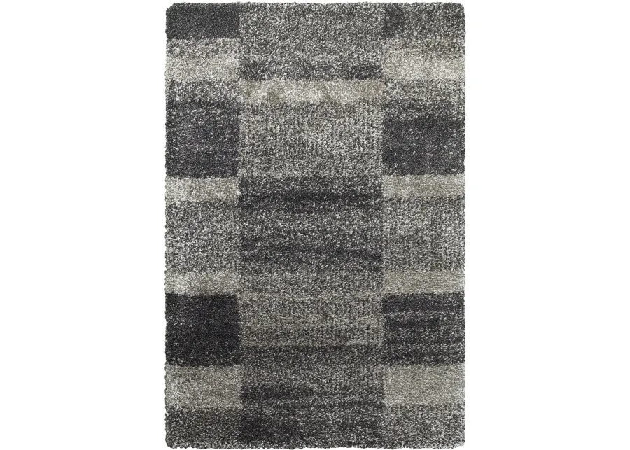 Henderson 8 x 11 Gray and Charcoal Shag Rug