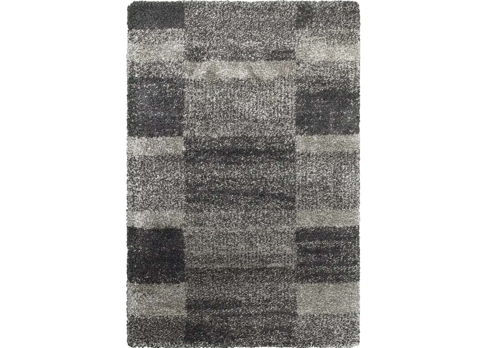 Henderson 8 x 11 Gray and Charcoal Shag Rug