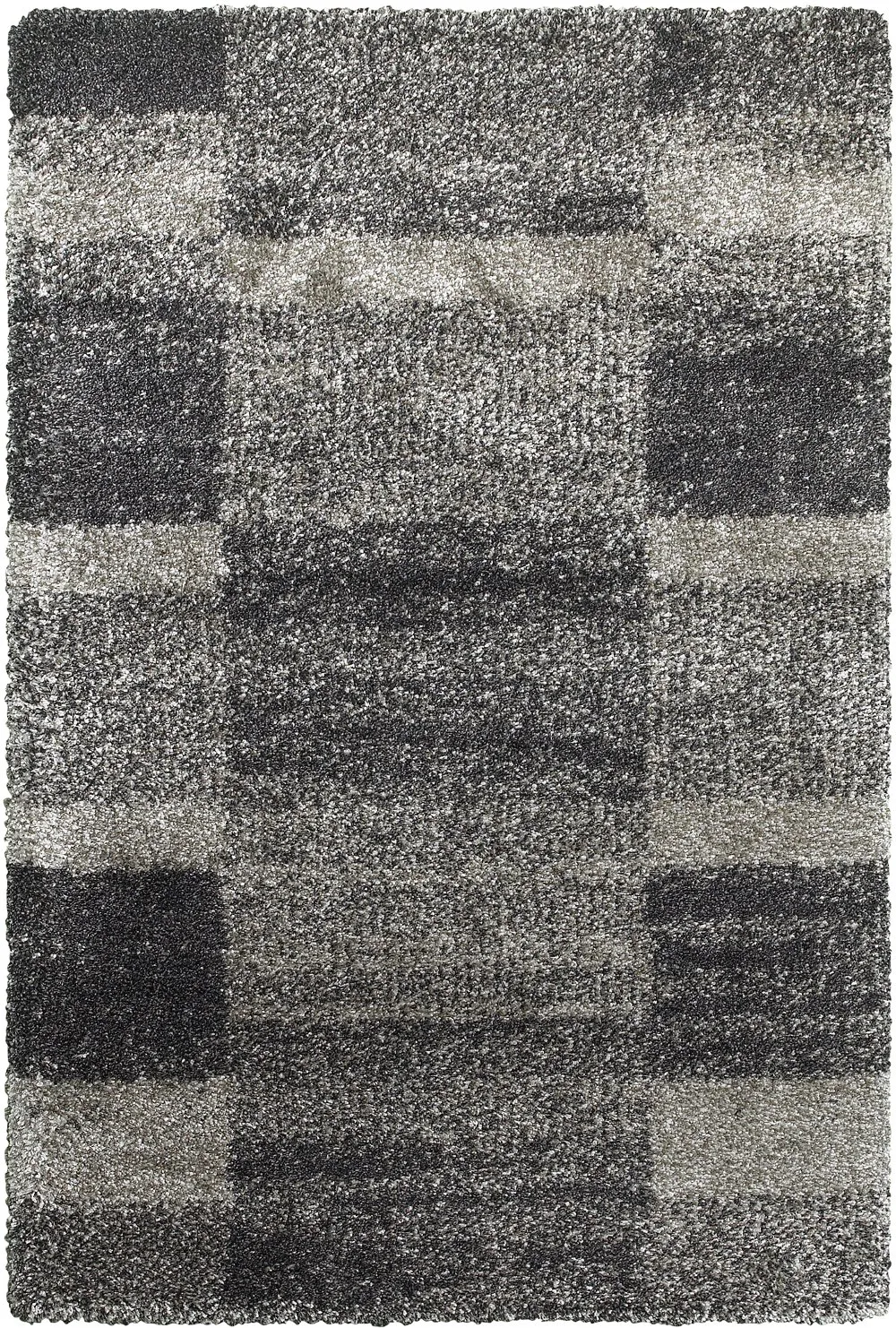 Henderson 8 x 11 Gray and Charcoal Shag Rug