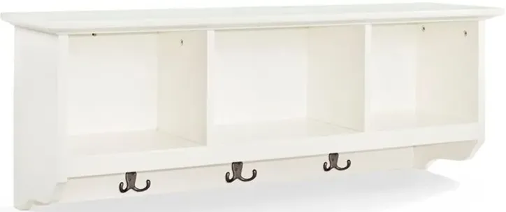 Brennan White Entryway Storage Shelf