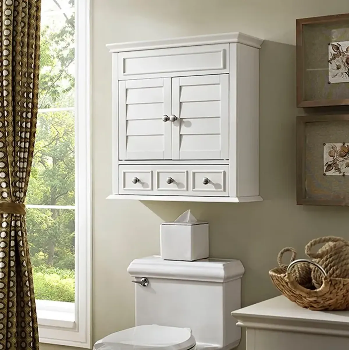 Lydia Cream Bathroom Wall Cabinet