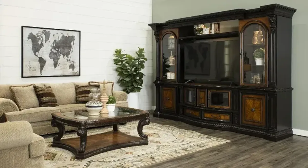 Grand Estates Brown 6 Piece Entertainment Center