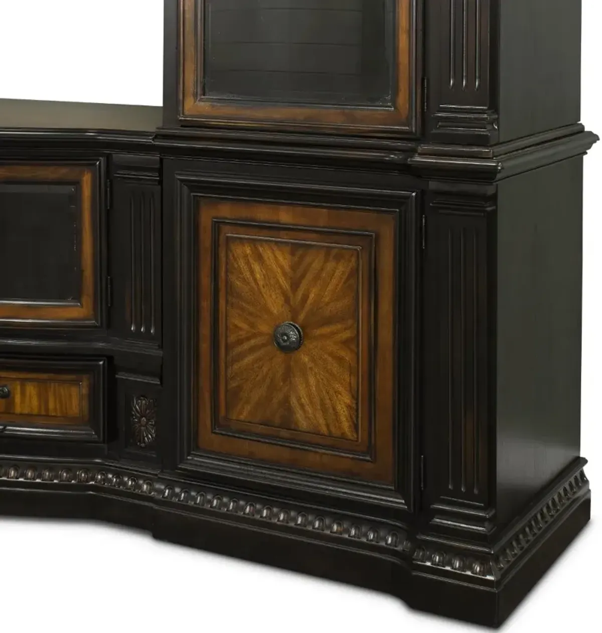 Grand Estates Brown 6 Piece Entertainment Center