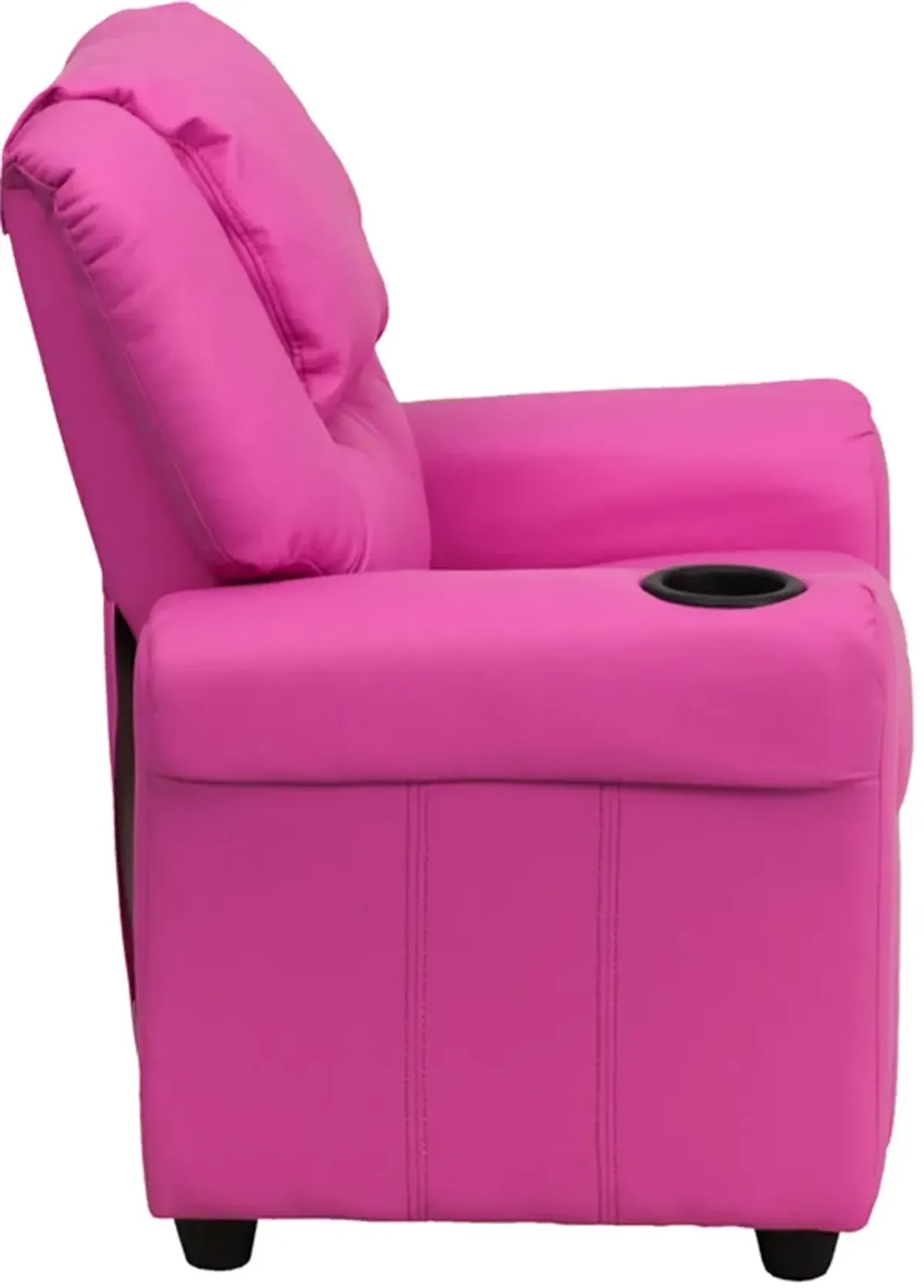 Mini Me Kids Hot Pink Recliner with Cup Holder