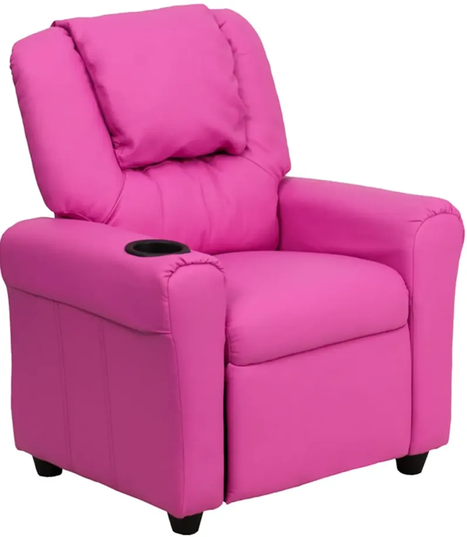 Mini Me Kids Hot Pink Recliner with Cup Holder