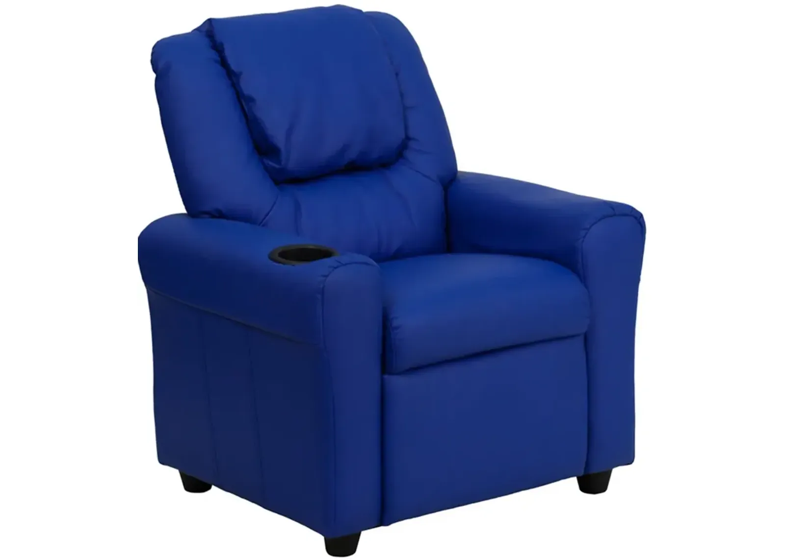 Mini Me Kids Blue Recliner with Cup Holder