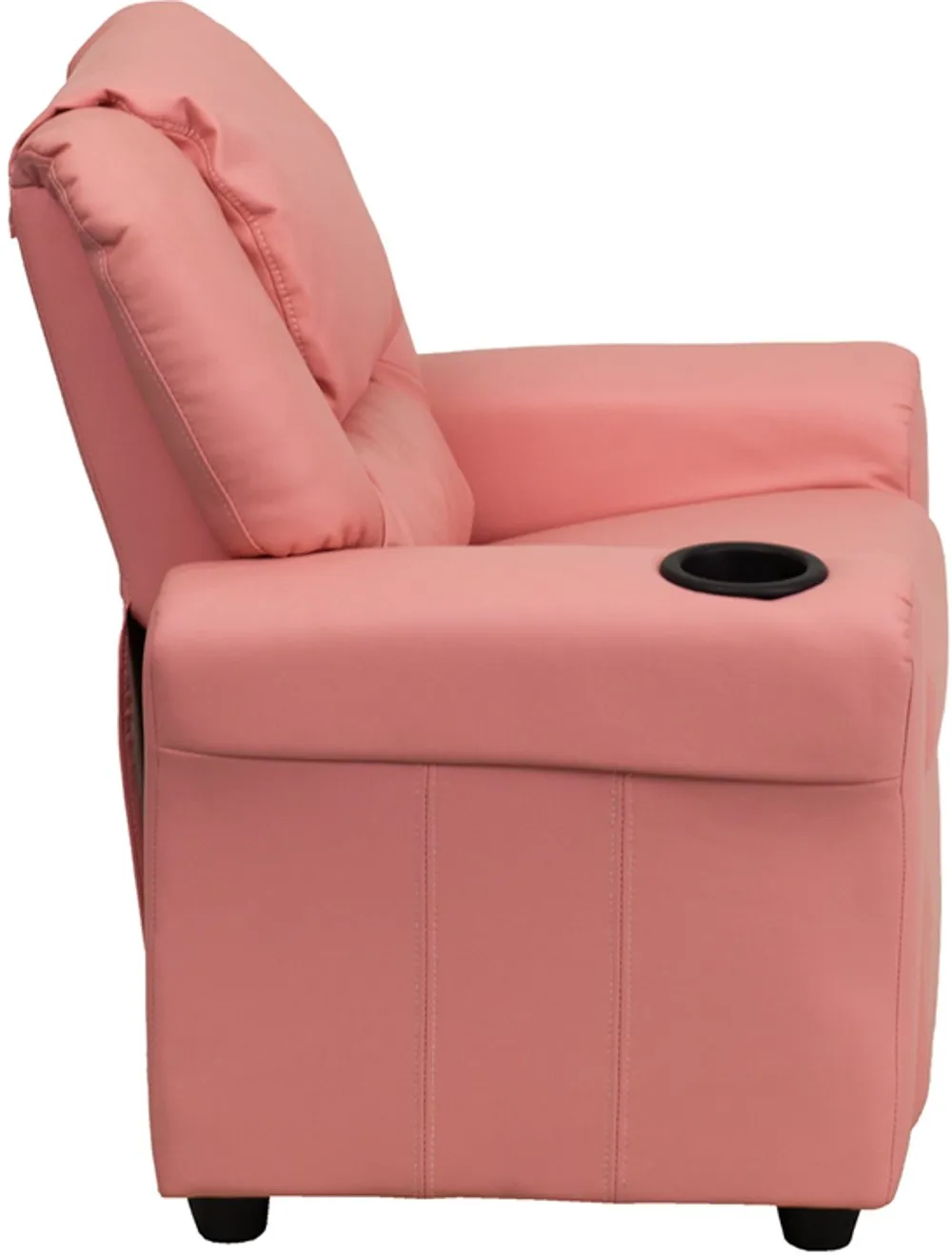 Mini Me Kids Pink Recliner with Cup Holder