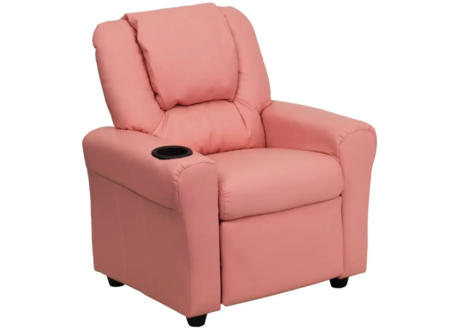 Mini Me Kids Pink Recliner with Cup Holder