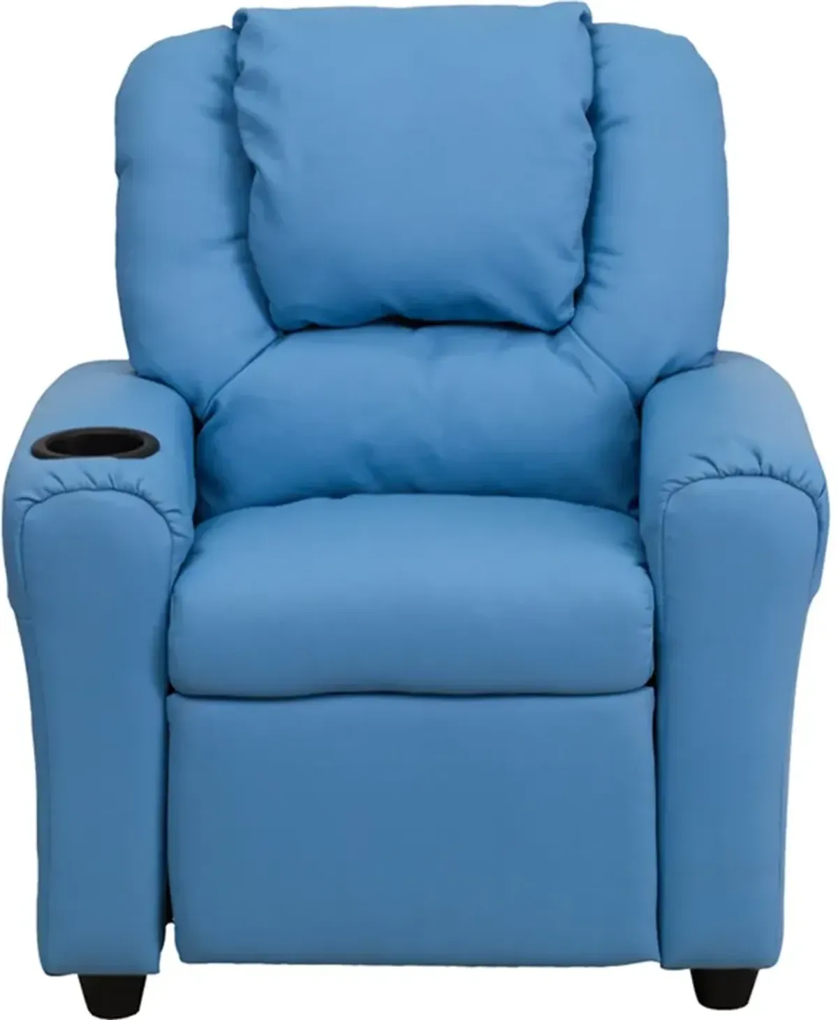 Mini Me Kids Light Blue Recliner with Cup Holder