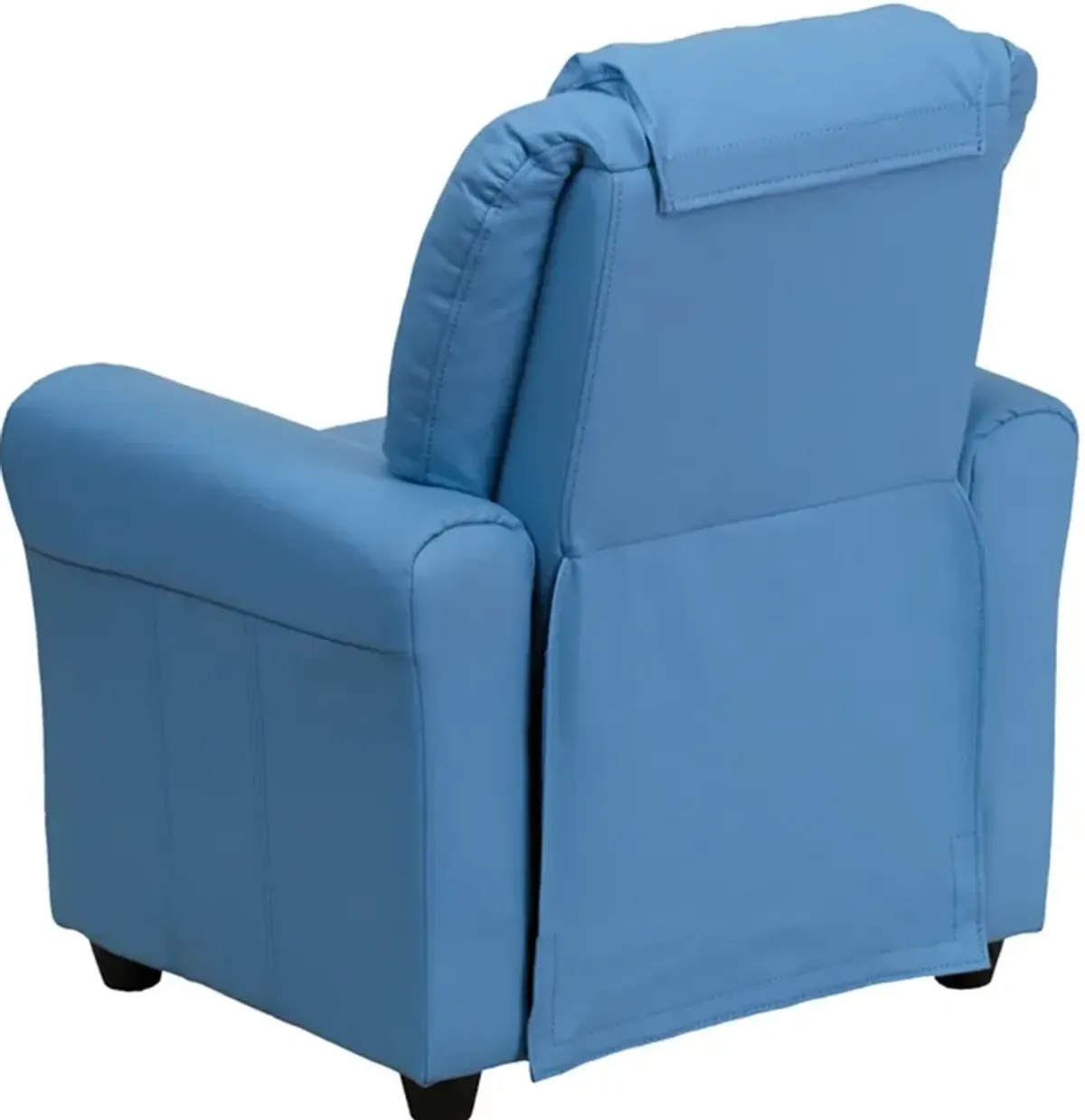 Mini Me Kids Light Blue Recliner with Cup Holder